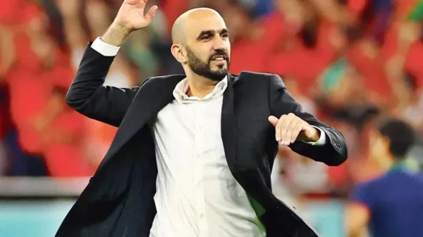 Walid Regragui équipe du Maroc de football  Zakaria El Ouahdi