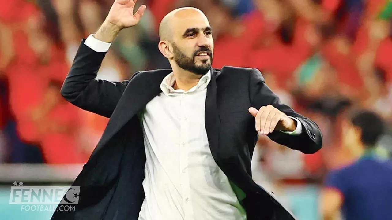 Walid Regragui équipe du Maroc de football  Zakaria El Ouahdi