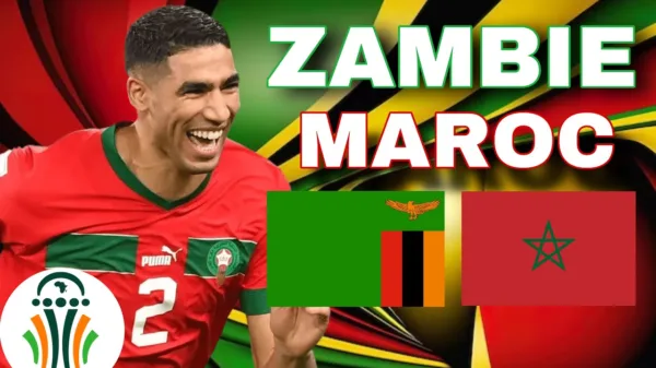 Maroc Zambie quelle chaine