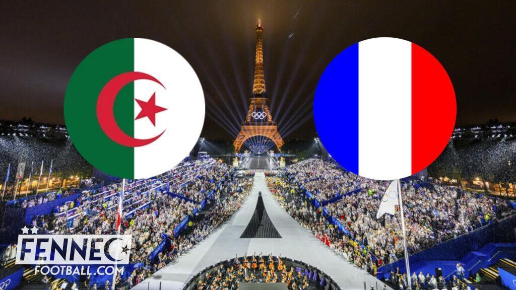 Alg&eacute;rie France JO Paris 2024 &eacute;quipe Alg&eacute;rie