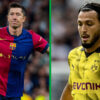 Ramy Bensebaini Robert Lewandovski FC Barcelone Borussia Dortmund